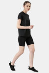 Enamor Relaxed Fitted Top - Black Mel Active Reflective — thumbnail 5